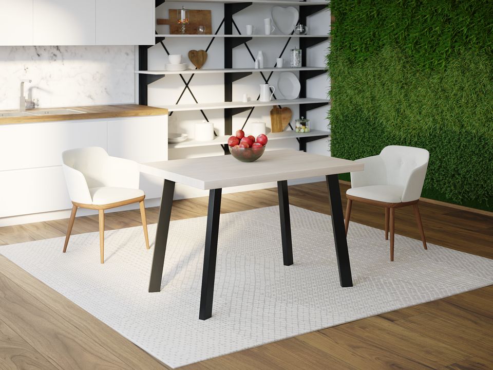 

Обеденный стол HYGGE HG105 Гентофте 120 х 80 х 75 см ДСП Дуб Белый