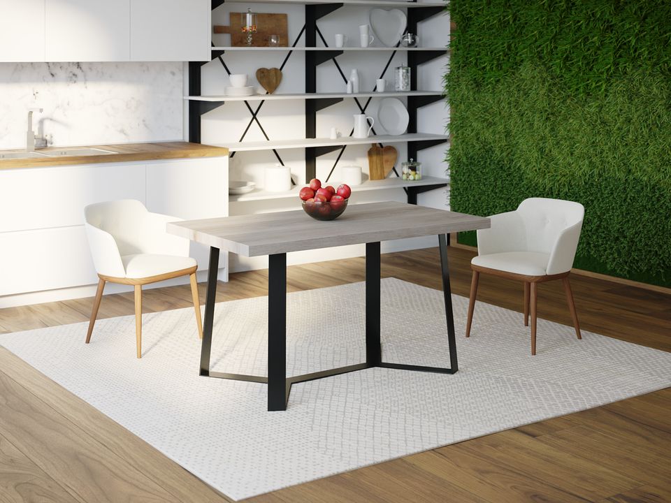 

Обеденный стол HYGGE HG113 Баллеруп 120 х 80 х 75 см ДСП Дуб Серый