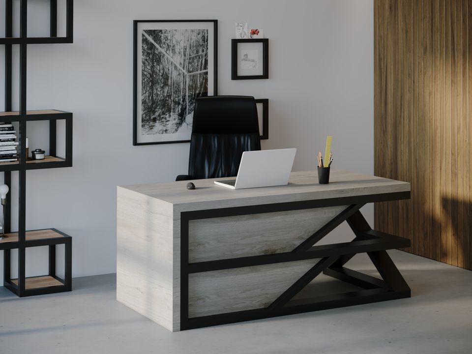 

Компьютерный стол HYGGE HG131 Герлев 120 х 80 х 75 см ДСП Дуб Серый