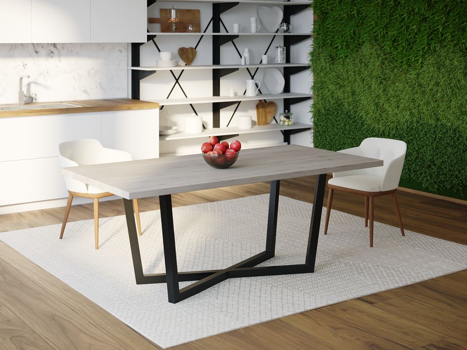 

Обеденный стол HYGGE HG146 Скандерборг 120 х 80 х 75 см ДСП Дуб Серый