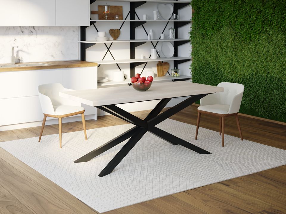 

Обеденный стол HYGGE HG101 Орхус 120 х 80 х 75 см ДСП Дуб Белый