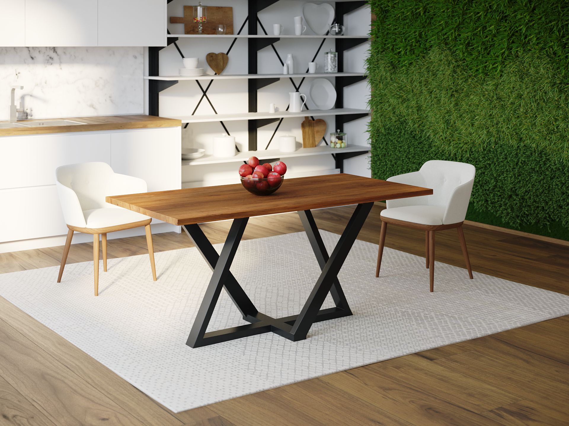 

Обеденный стол HYGGE HG041 Освольд 135 х 80 х 75 см ДСП Дуб Ореховый