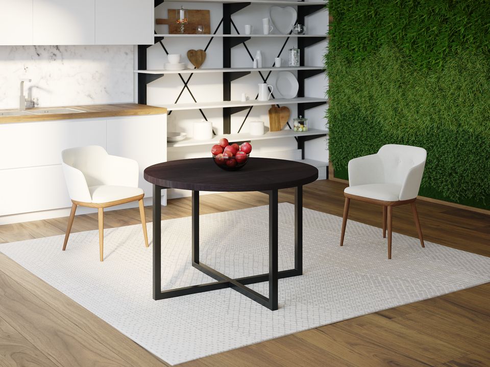 

Обеденный стол HYGGE HG117 Сількеборг Круглый 75 х 75 х 75 см ДСП Дуб Венге