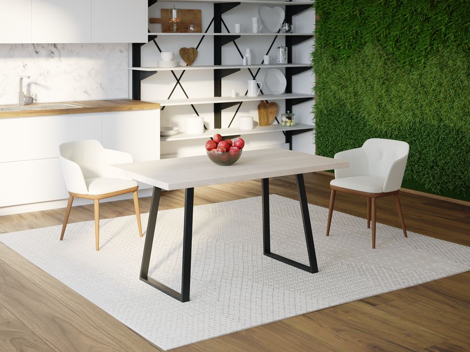 

Обеденный стол HYGGE HG123 Рьодовре 135 х 80 х 75 см ДСП Дуб Белый