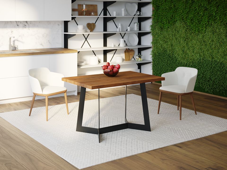 

Обеденный стол HYGGE HG136 Хьорсхольм 120 х 80 х 75 см ДСП Дуб Ореховый