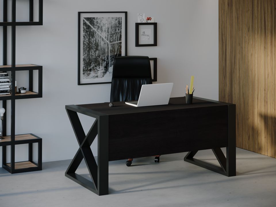 

Компьютерный стол HYGGE HG124 Кьоге 150 х 80 х 75 см ДСП Дуб Венге