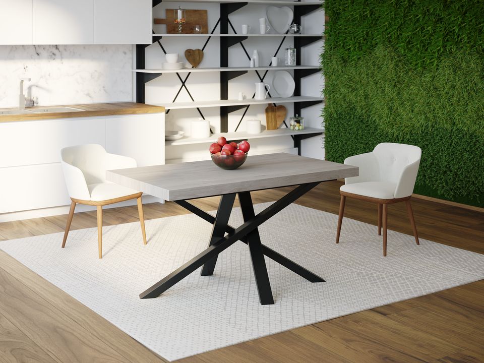 

Обеденный стол HYGGE HG120 Каструп 120 х 80 х 75 см ДСП Дуб Серый
