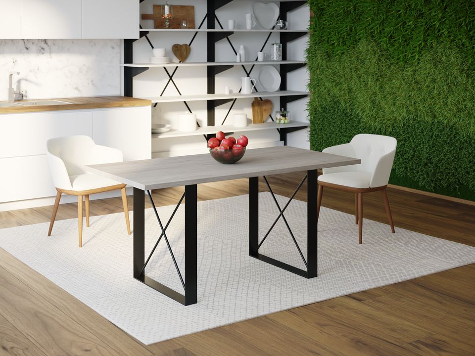 

Обеденный стол HYGGE HG172 Оддер 135 х 80 х 75 см ДСП Дуб Серый