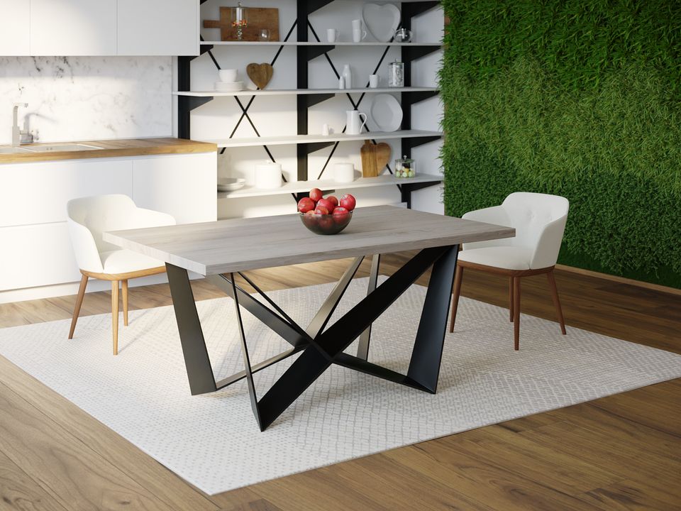 

Обеденный стол HYGGE HG171 Хедехусен 120 х 80 х 75 см ДСП Дуб Серый