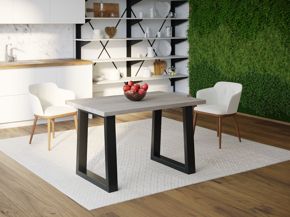 

Обеденный стол HYGGE HG112 Хвідовре 135 х 80 х 75 см ДСП Дуб Серый