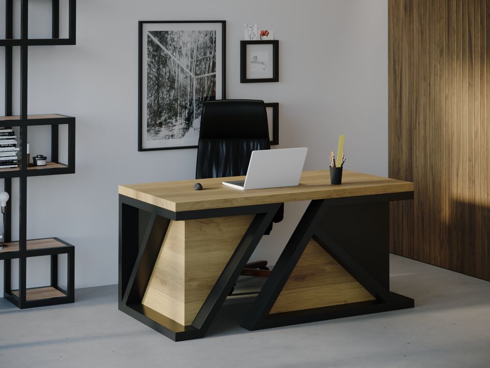 

Компьютерный стол HYGGE HG140 Рінгстед 150 х 80 х 75 см ДСП Дуб Светлый