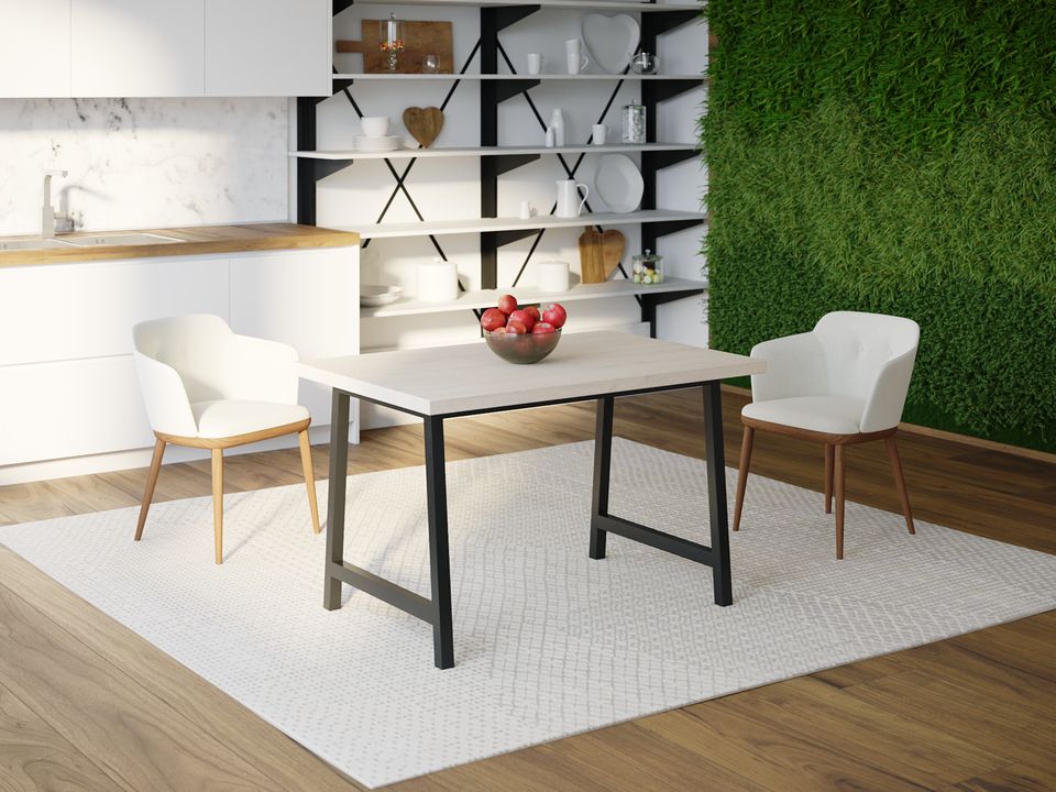 

Обеденный стол HYGGE HG152 Ліллеред 135 х 80 х 75 см ДСП Дуб Белый