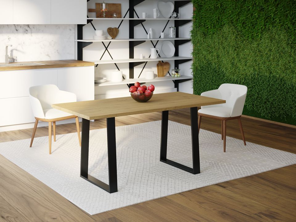 

Обеденный стол HYGGE HG173 Хаслев 135 х 80 х 75 см ДСП Дуб Светлый