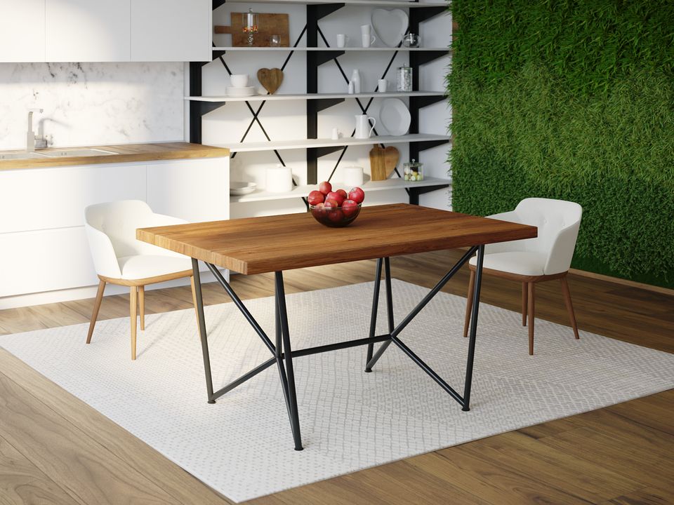 

Обеденный стол HYGGE HG160 Варде 120 х 80 х 75 см ДСП Дуб Ореховый