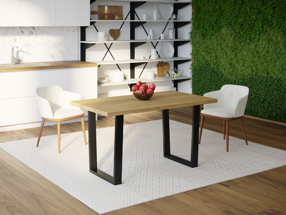 

Обеденный стол HYGGE HG150 Калундборг 120 х 80 х 75 см ДСП Дуб Светлый