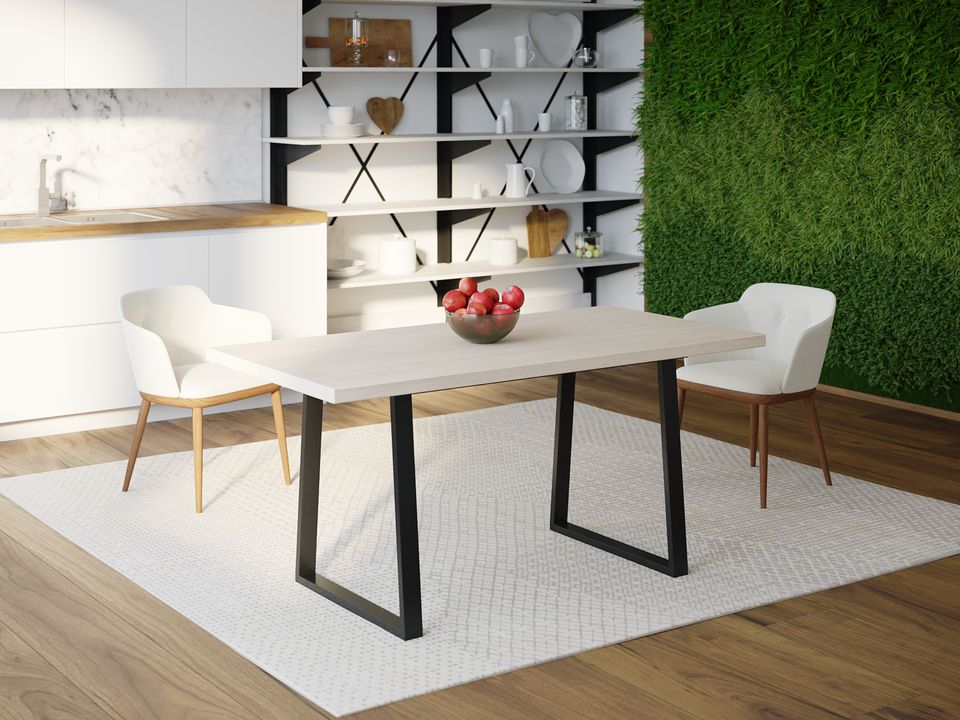 

Обеденный стол HYGGE HG141 Хадерслев 120 х 80 х 75 см ДСП Дуб Белый