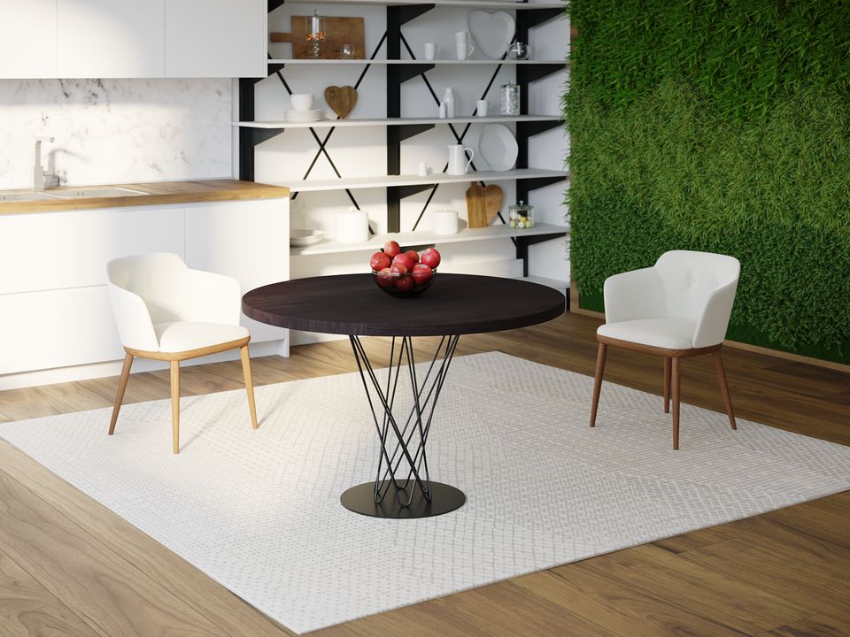 

Обеденный стол HYGGE HG128 Слагельсе Круглый 100 х 100 х 75 см ДСП Дуб Венге