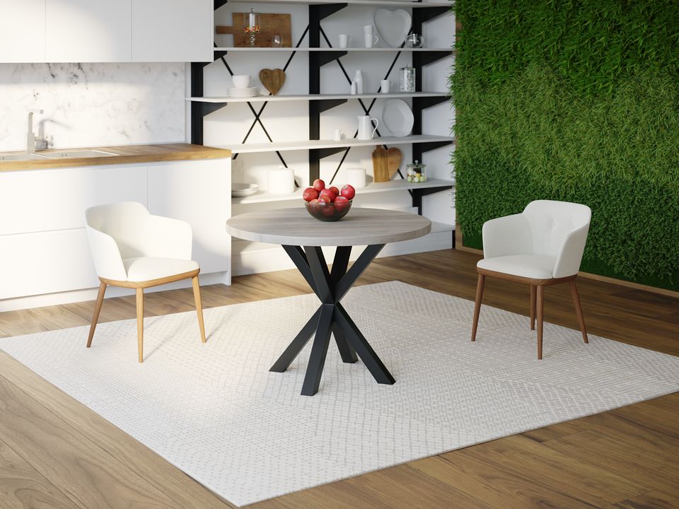 

Обеденный стол HYGGE HG110 Горсенс Круглый 100 х 100 х 75 см ДСП Дуб Серый