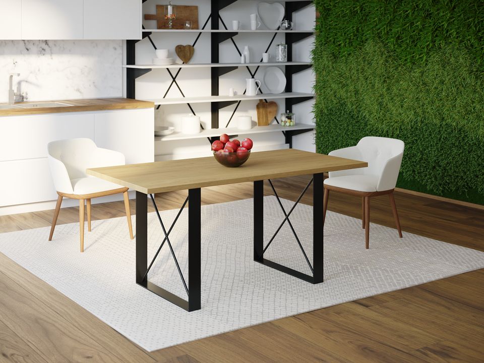 

Обеденный стол HYGGE HG172 Оддер 150 х 80 х 75 см ДСП Дуб Светлый