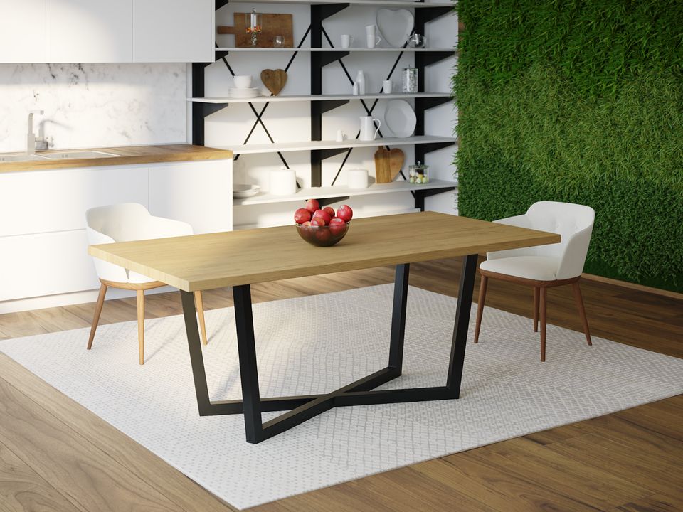 

Обеденный стол HYGGE HG146 Скандерборг 120 х 80 х 75 см ДСП Дуб Светлый