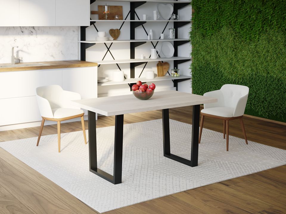 

Обеденный стол HYGGE HG150 Калундборг 135 х 80 х 75 см ДСП Дуб Белый