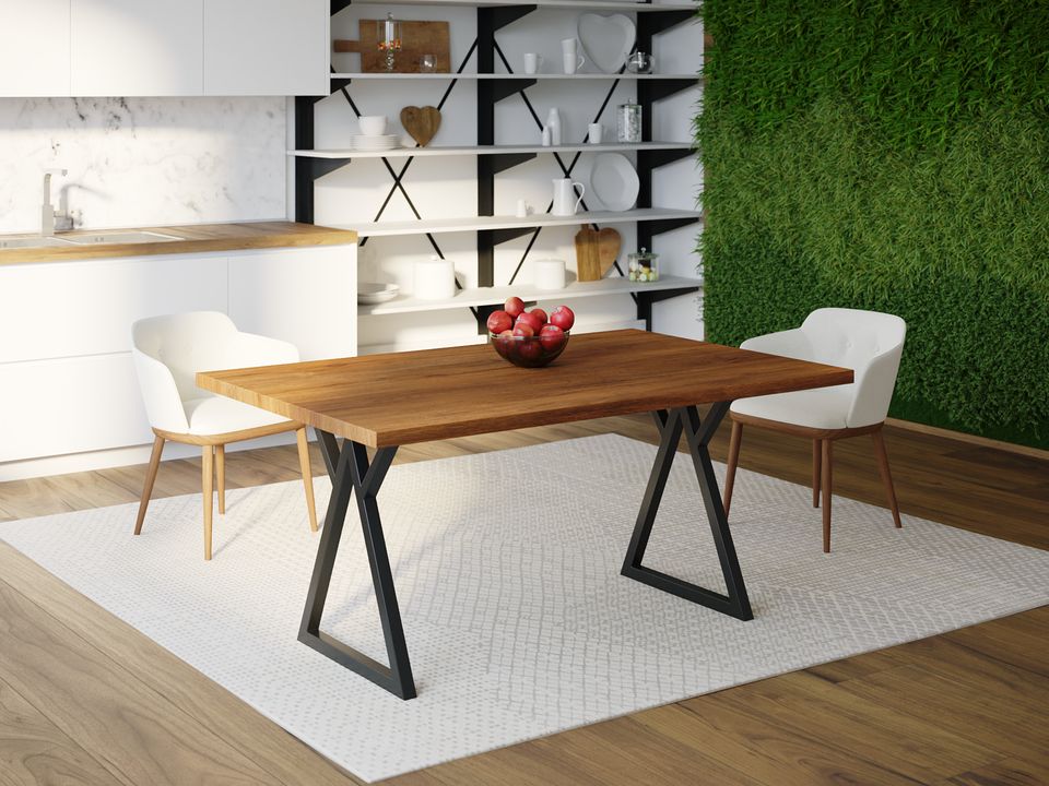 

Обеденный стол HYGGE HG162 Верлесе 120 х 80 х 75 см ДСП Дуб Ореховый