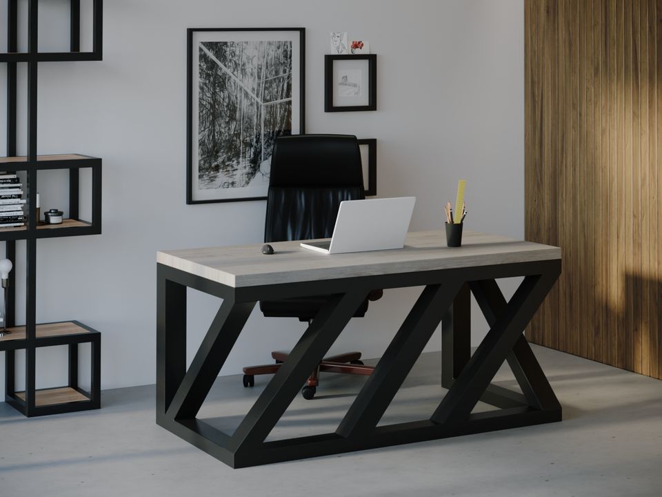 

Компьютерный стол HYGGE HG109 Коллінг 120 х 80 х 75 см ДСП Дуб Серый