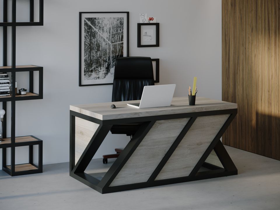 

Компьютерный стол HYGGE HG102 Оденсе 135 х 80 х 75 см ДСП Дуб Серый