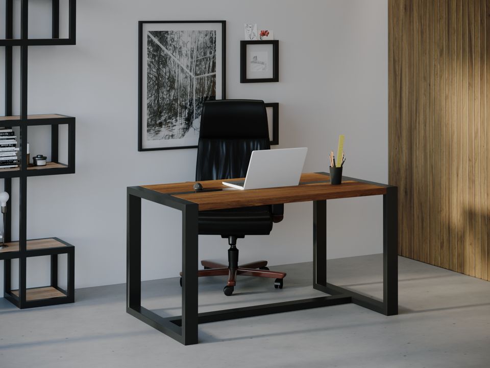 

Компьютерный стол HYGGE HG107 Гладсаксе 150 х 80 х 75 см ДСП Дуб Ореховый