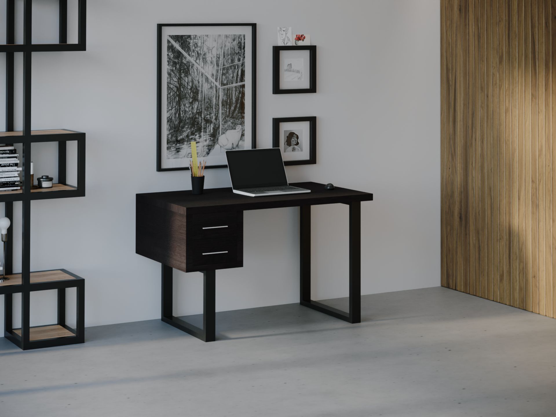

Компьютерный стол HYGGE HG030 Кристиансунд 135 х 80 х 75 см ДСП Дуб Венге