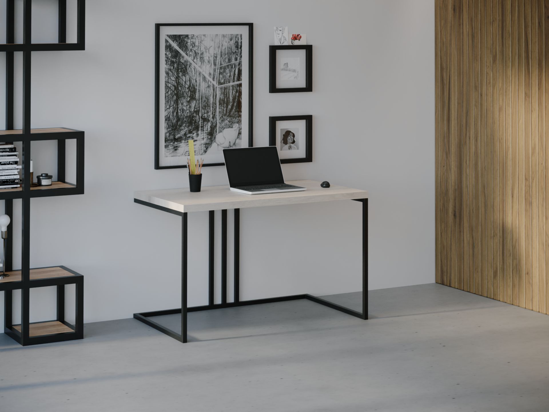 

Компьютерный стол HYGGE HG027 Гейрангер-фьорд 150 х 80 х 75 см ДСП Дуб Белый