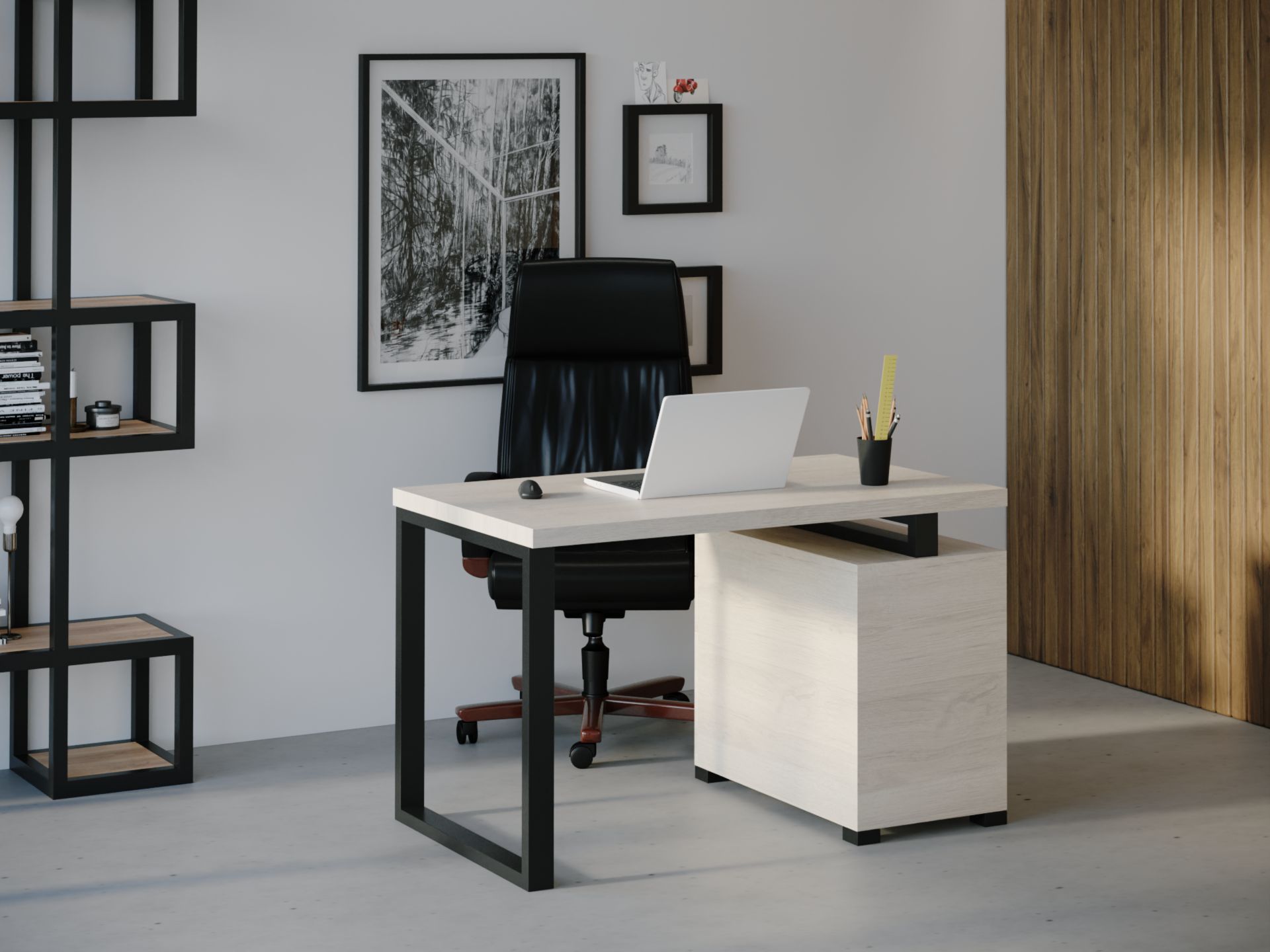 

Компьютерный стол HYGGE HG024 Арендал 120 х 80 х 75 см ДСП Дуб Белый