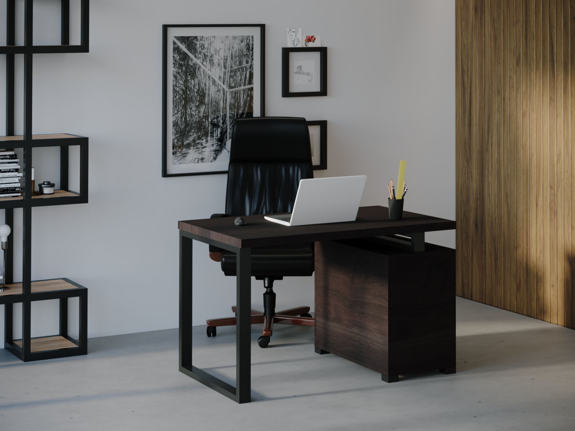

Компьютерный стол HYGGE HG024 Арендал 135 х 80 х 75 см ДСП Дуб Венге