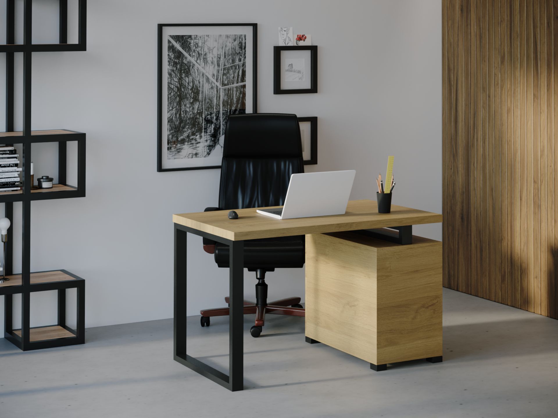 

Компьютерный стол HYGGE HG024 Арендал 150 х 80 х 75 см ДСП Дуб Светлый