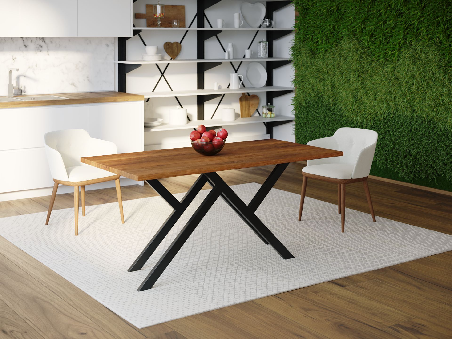 

Обеденный стол HYGGE HG042 Траун 120 х 80 х 75 см ДСП Дуб Ореховый
