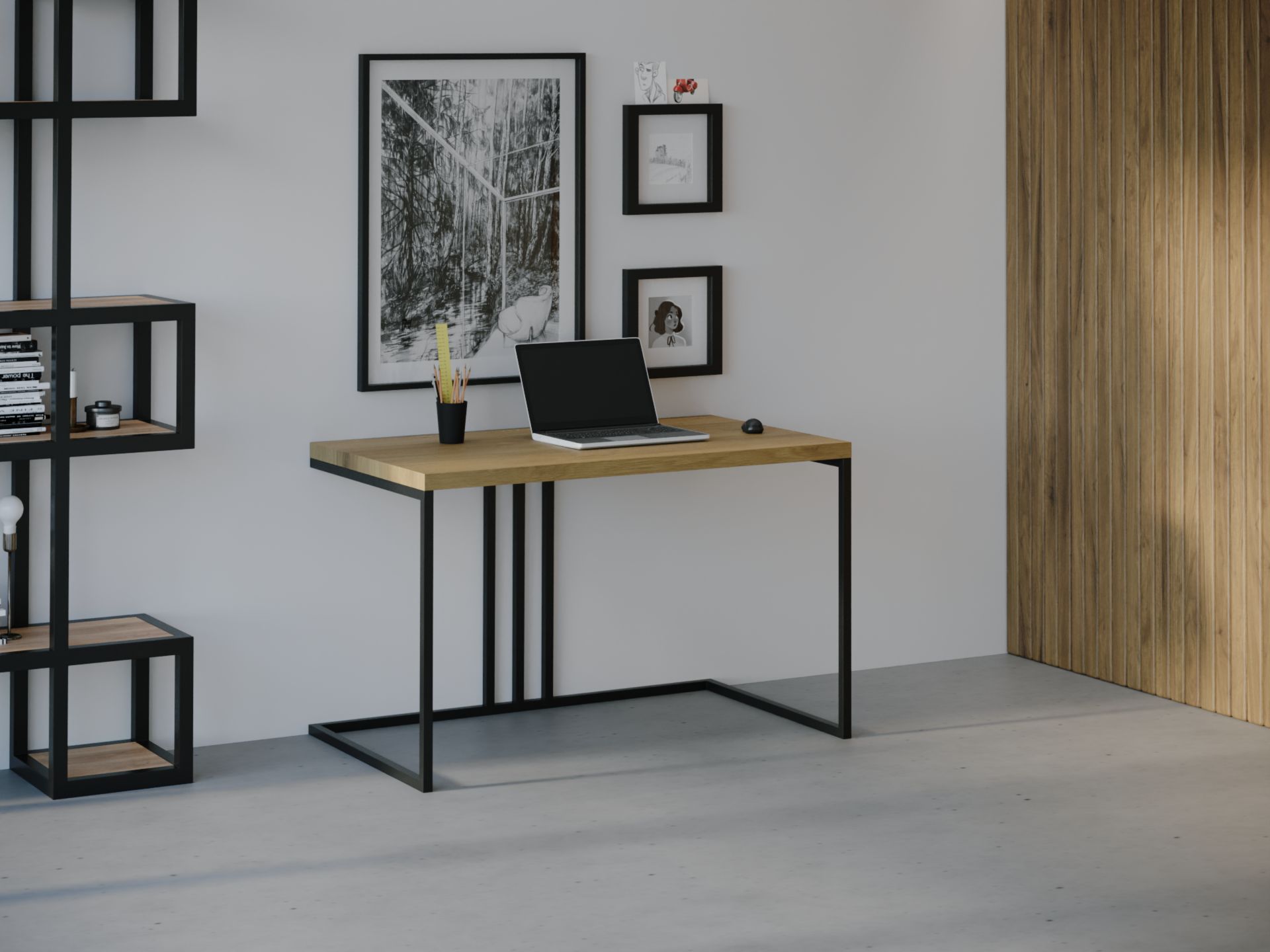 

Компьютерный стол HYGGE HG027 Гейрангер-фьорд 135 х 80 х 75 см ДСП Дуб Светлый