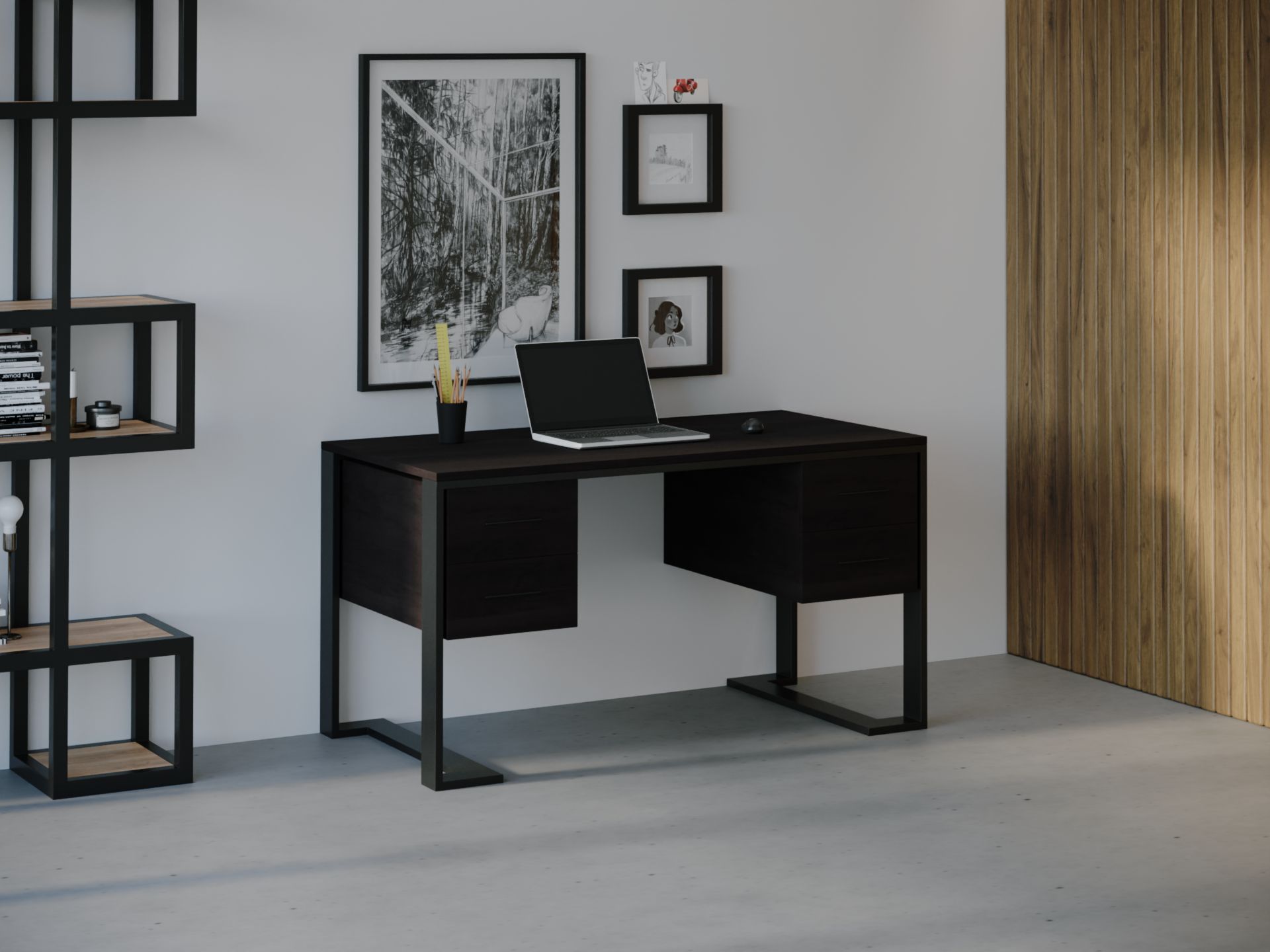 

Компьютерный стол HYGGE HG033 Биф 120 х 80 х 75 см ДСП Дуб Венге