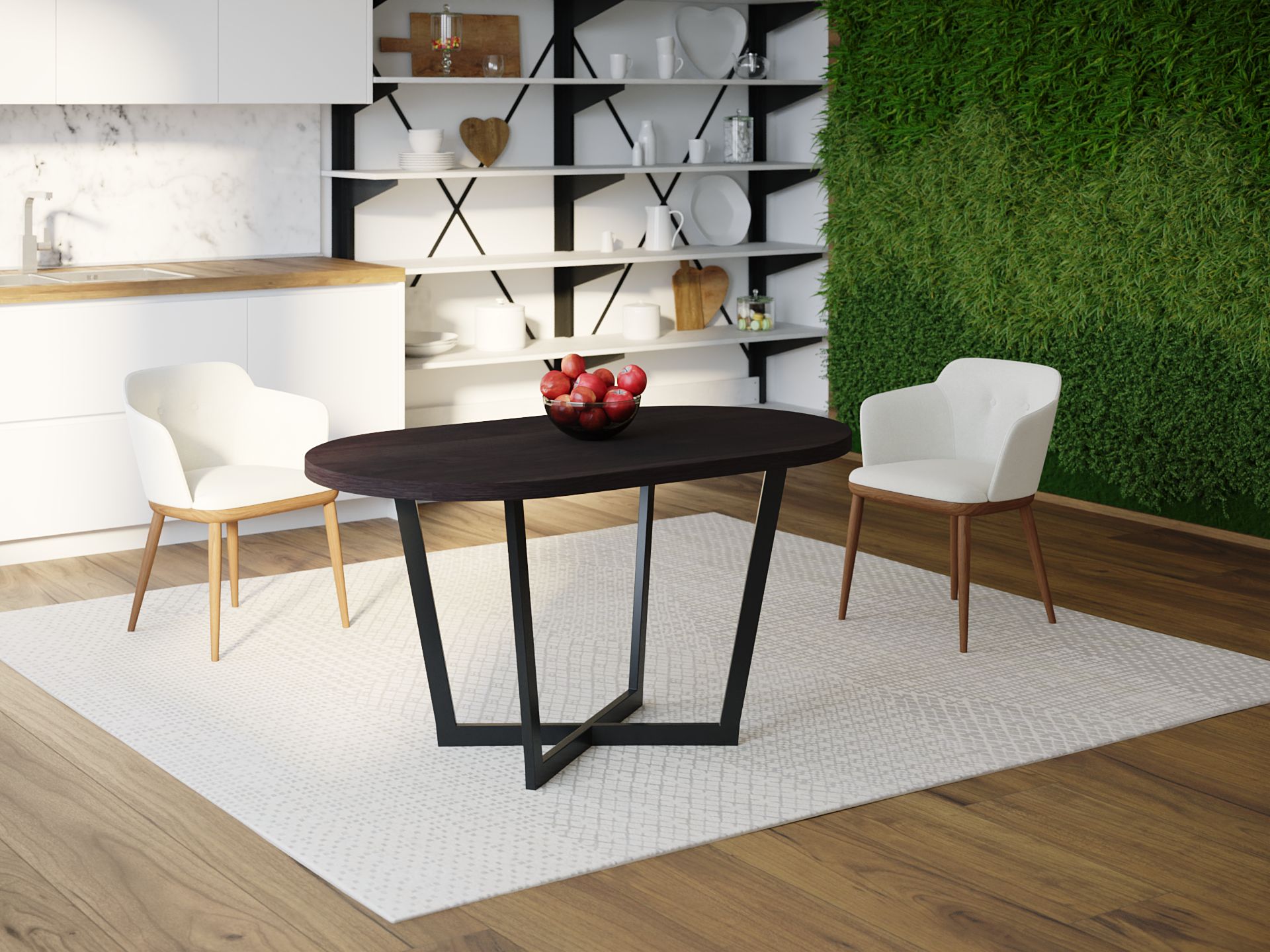 

Обеденный стол HYGGE HG020 Бурно 150 х 80 х 75 см ДСП Дуб Венге