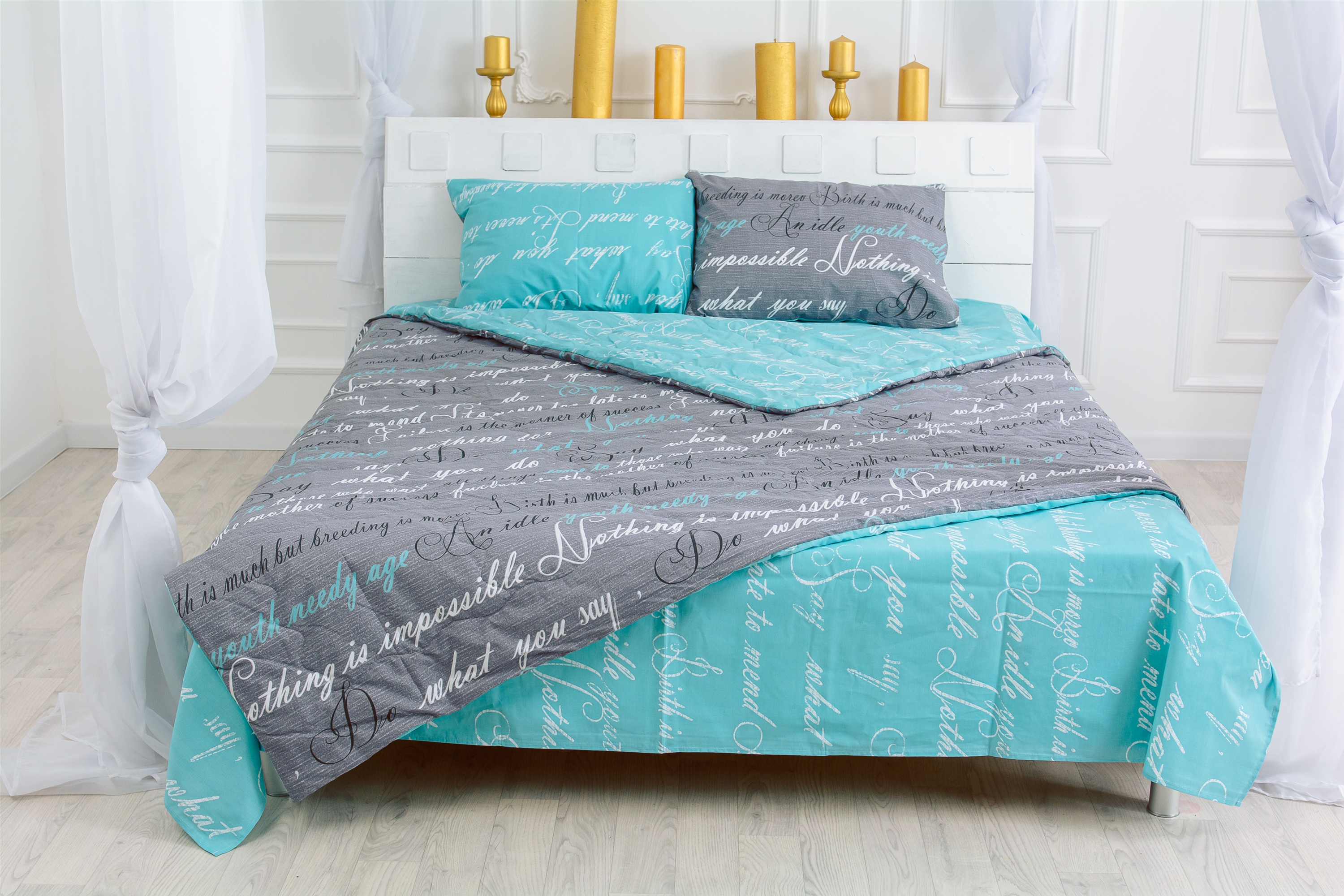

Летний постельный комплект MirSon №2526 Eco-Soft 17-0003 Tulio 2 одеяла + 2 подушки 50x70 + 2 наволочки + простынь