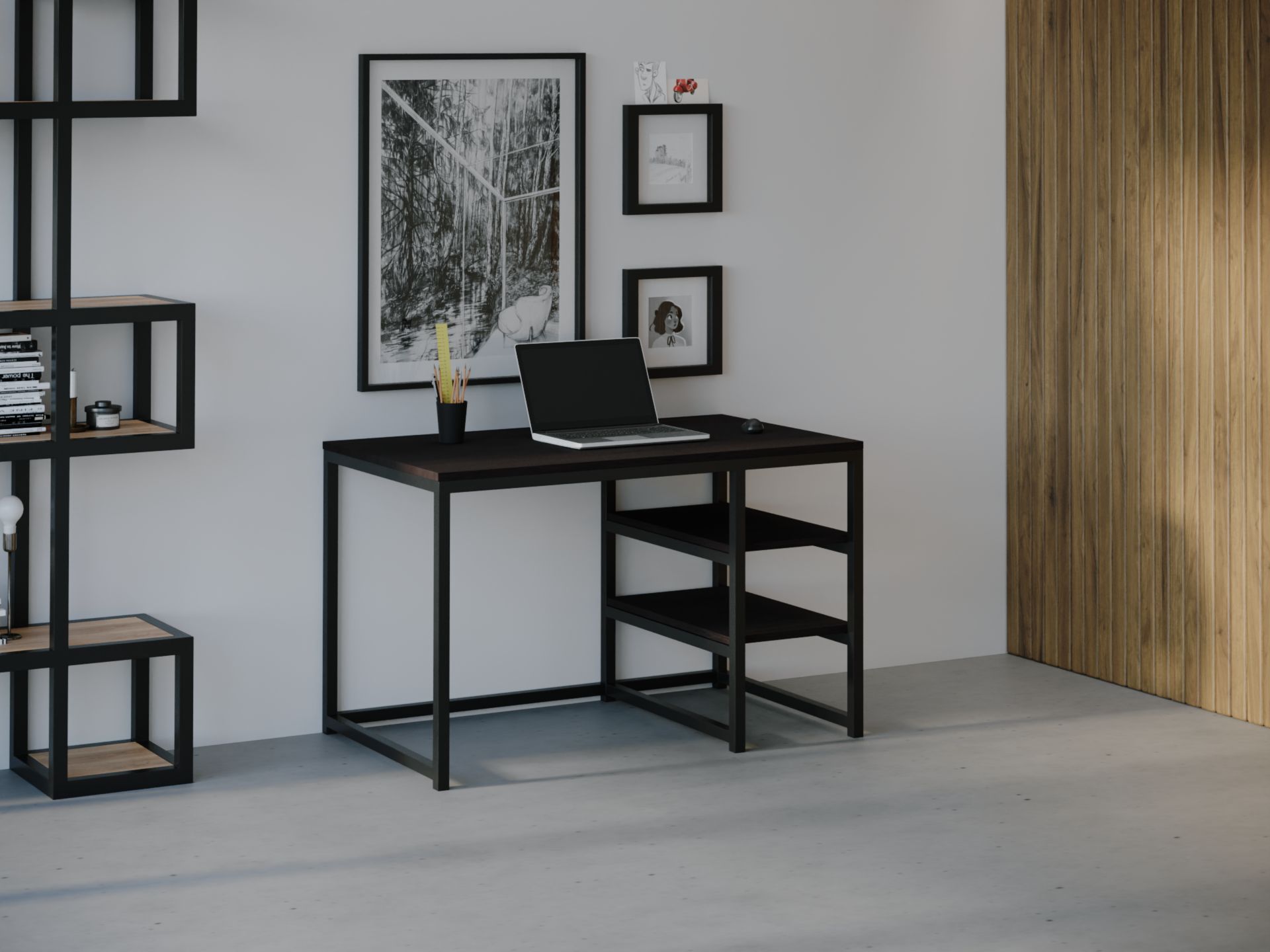

Компьютерный стол HYGGE HG029 Киркенес 135 х 80 х 75 см ДСП Дуб Венге