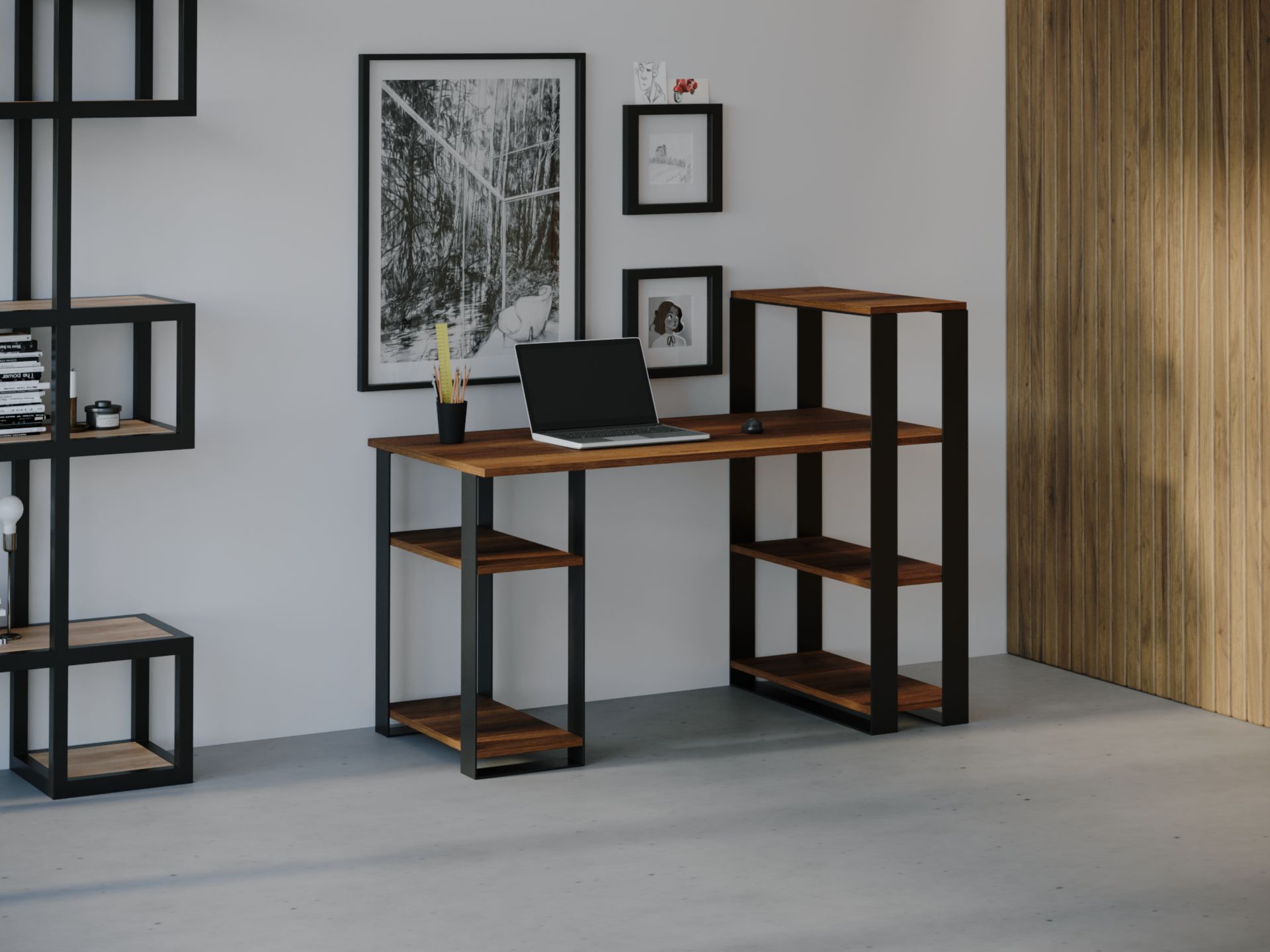 

Компьютерный стол HYGGE HG031 Лиллехаммер 135 х 80 х 75 см ДСП Дуб Ореховый