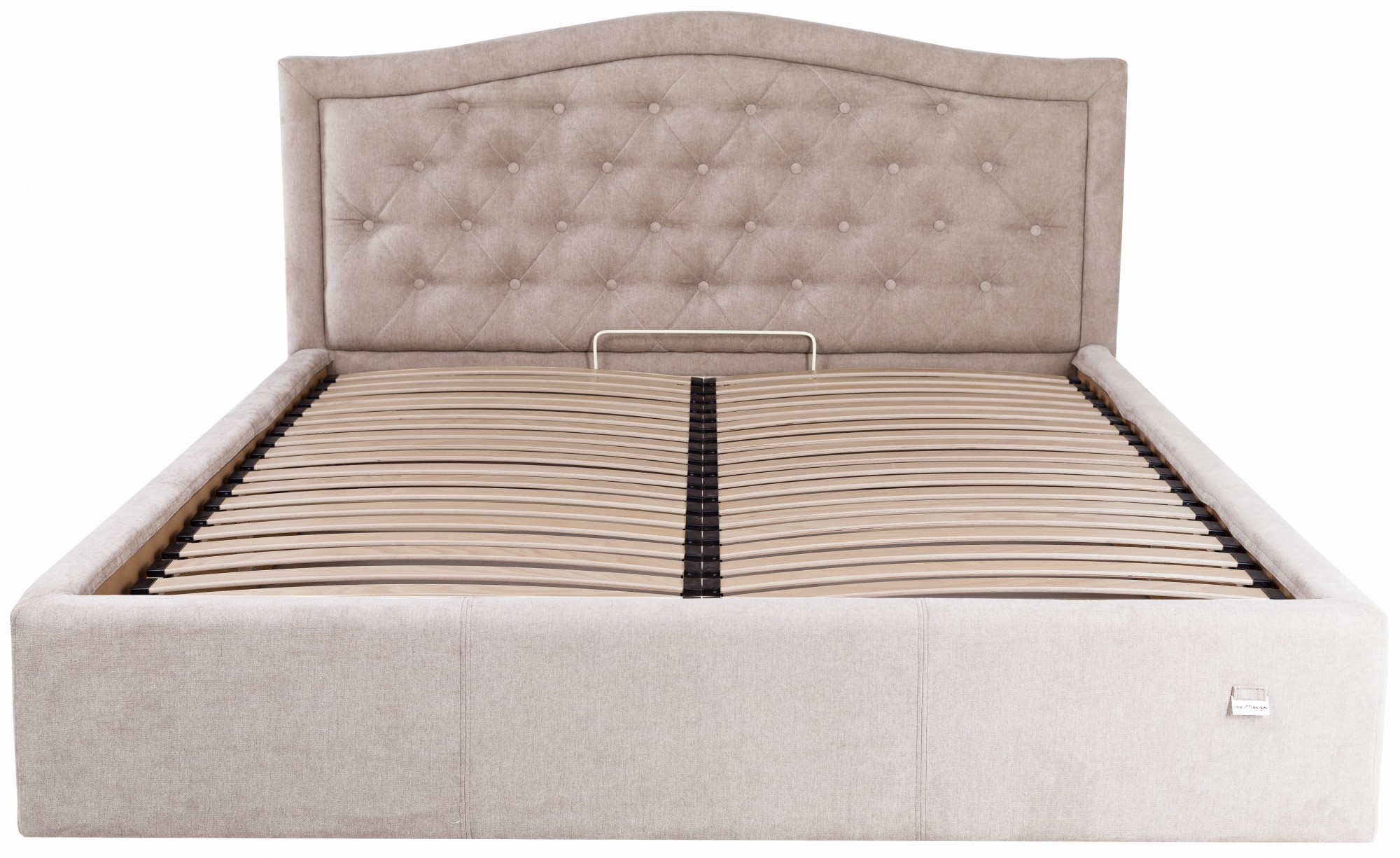 

Кровать Scarlett Comfort 140 х 190 см Мисти Mocco С подъемным механизмом и нишей для белья Бежевая