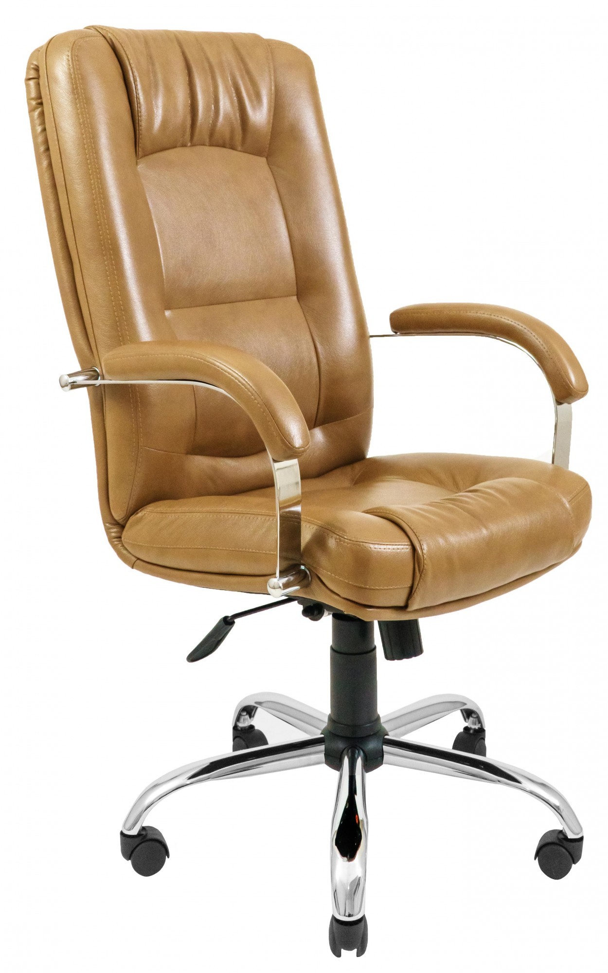 

Офисное Кресло Руководителя Alberto Титан Cream Хром М1 Tilt Светло-коричневое