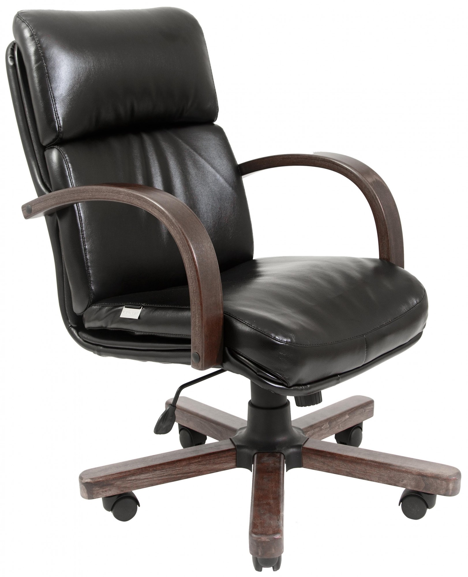 

Офисное Кресло Руководителя Dakota Кожа Комбо Lux Wood М1 Tilt Черное