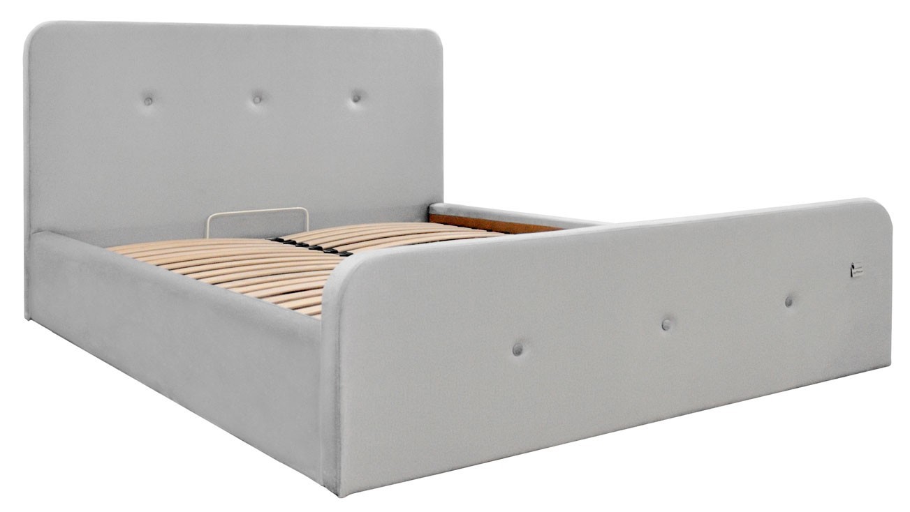 

Кровать Mishel VIP 140 х 200 см Monolith 84 С дополнительной металлической цельносварной рамой Серая