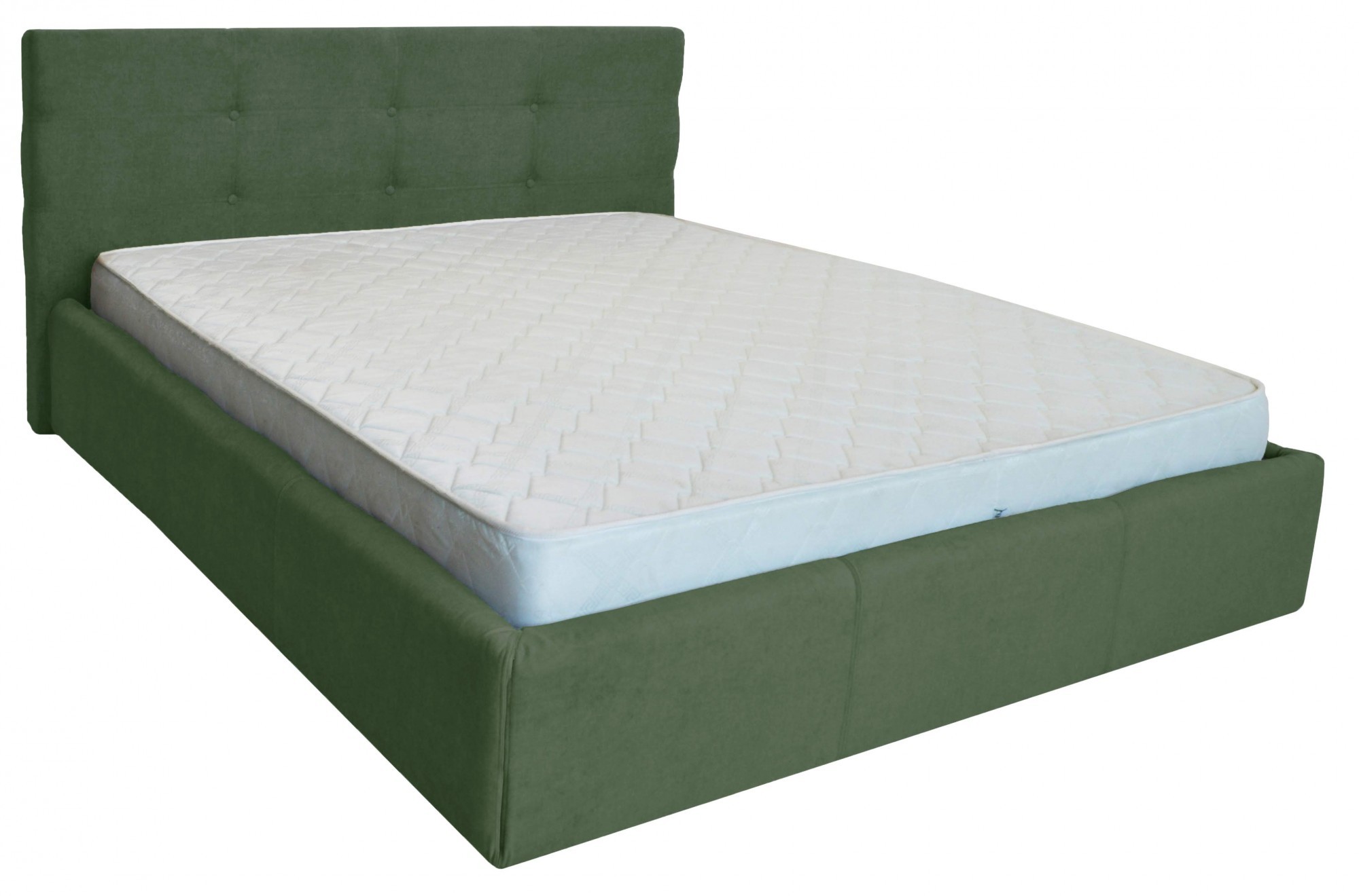 

Кровать Двуспальная Manchester Comfort 160 х 190 см С подъемным механизмом и нишей для белья Зеленая