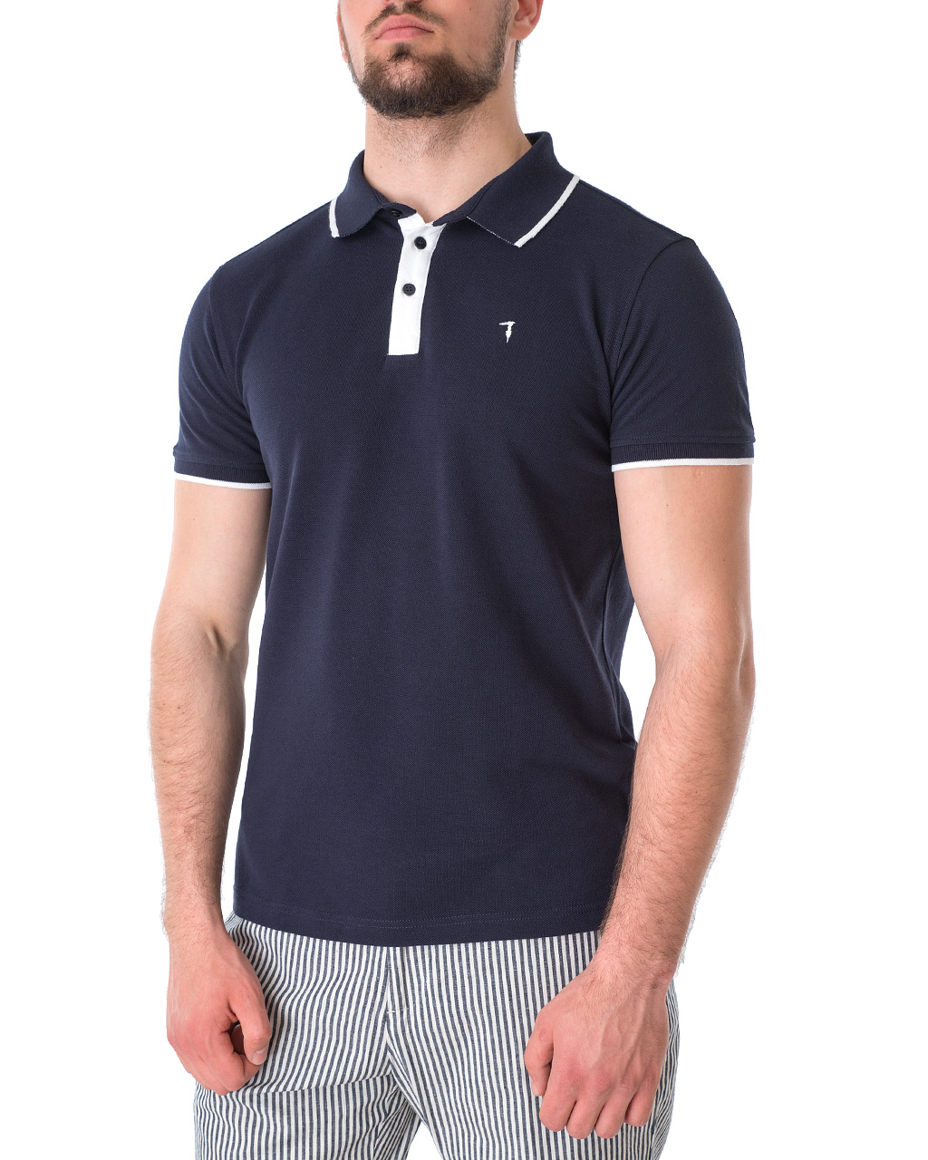 

Футболка Поло чоловіча TRUSSARDI JEANS (52T00505-1T003600-U290/21-2) Синій M