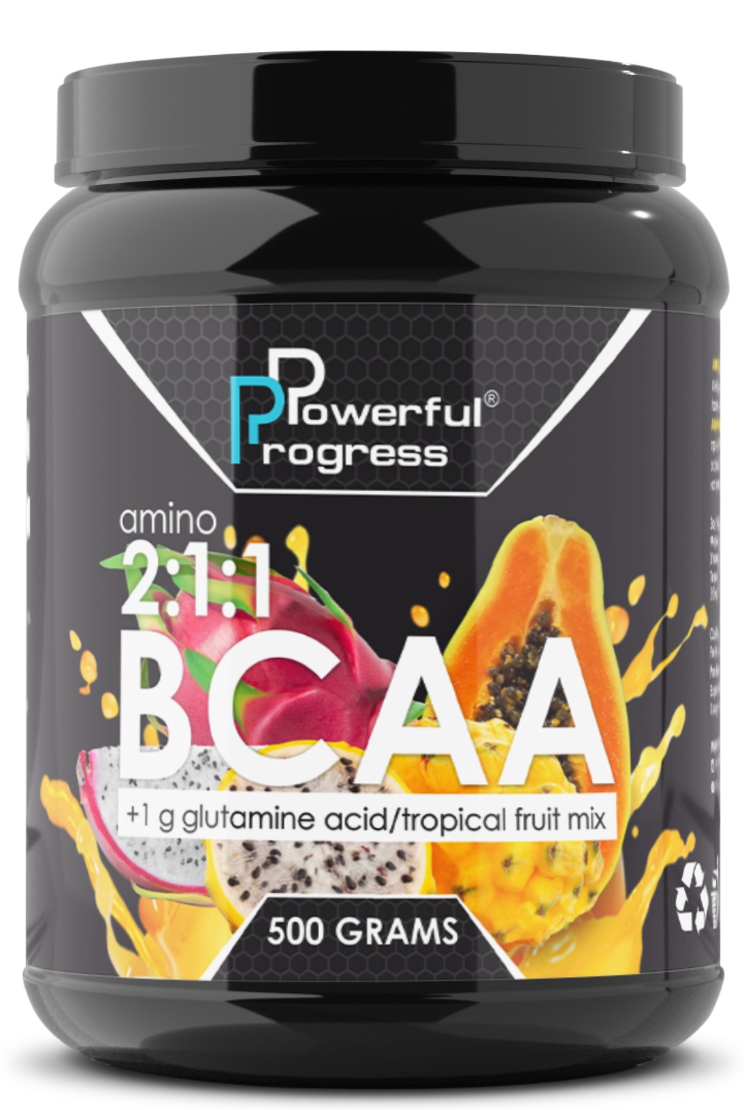 

Аминокислота Powerful Progress Amino BCAA 2:1:1 500 г Тропический микс (604f244)