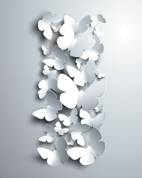 

Фотообои Динго 3D Бабочка Узкий Узор №7932v