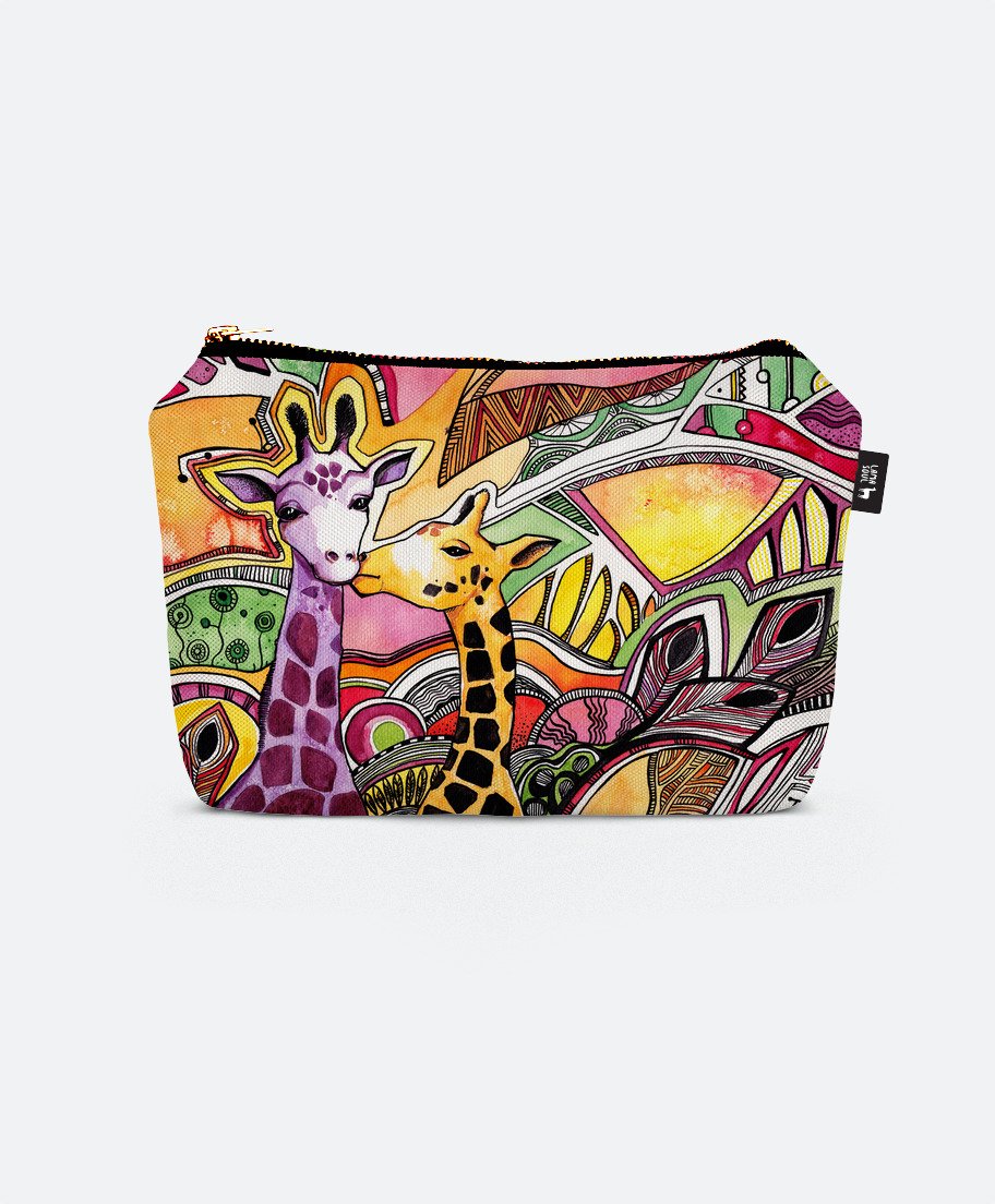 

Косметичка Lamasoul з принтом "Drawing watercolor giraffes in love"
